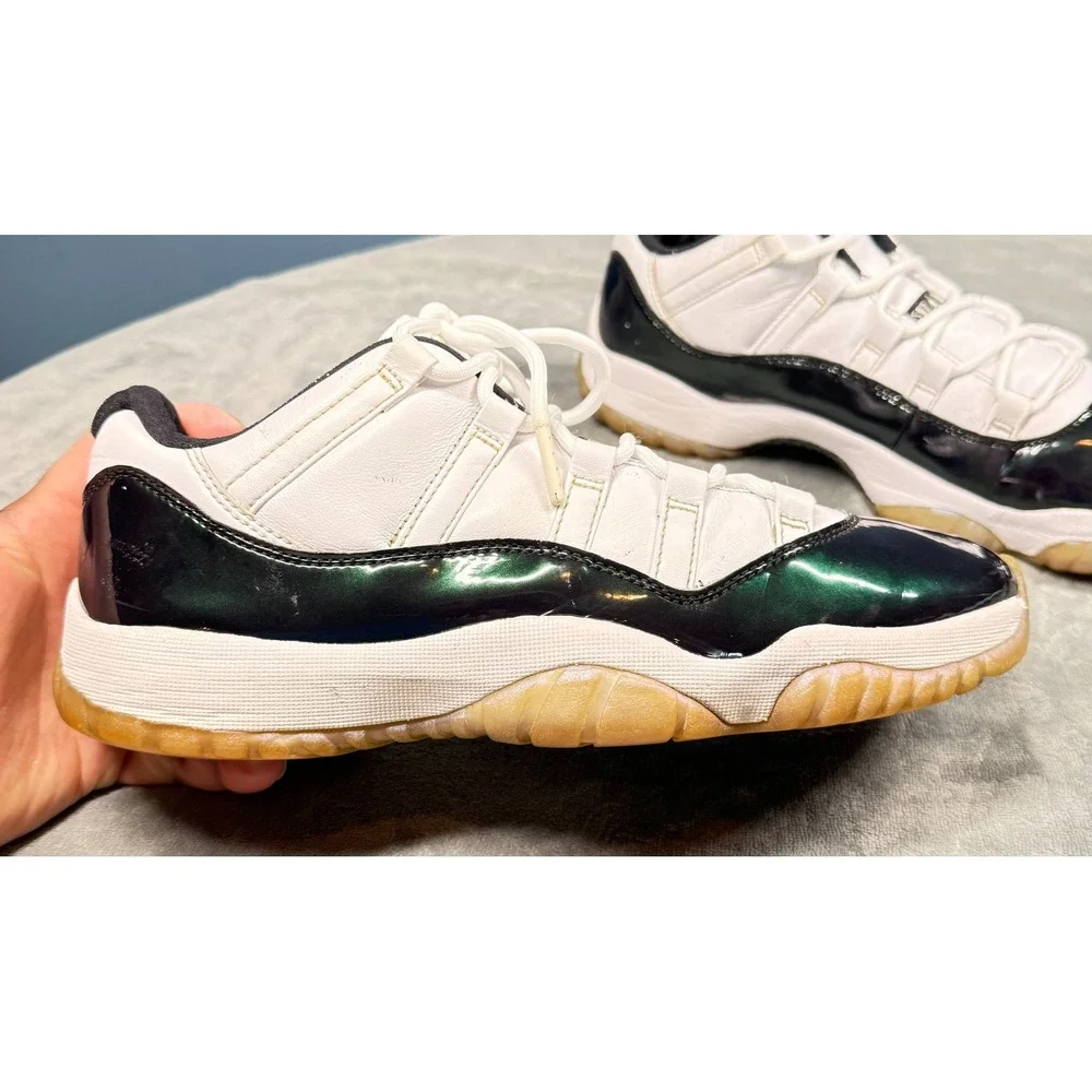 Air Jordan 11 Retro Low Mens 9 Iridescent Emerald 528895-145 Basketball Shoes